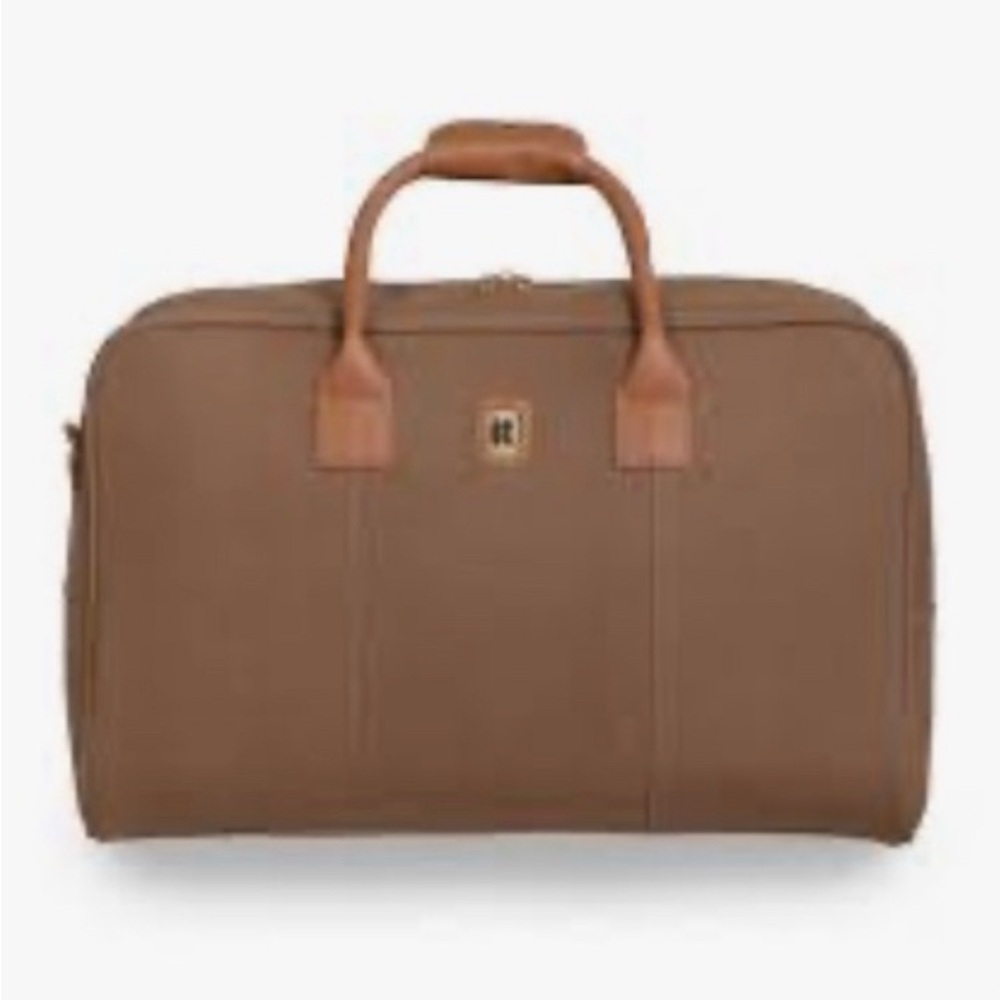 IT Luggage Brown Vintage Travel Bag with Leather/Suede Accents Vintage - Picture 13 of 14